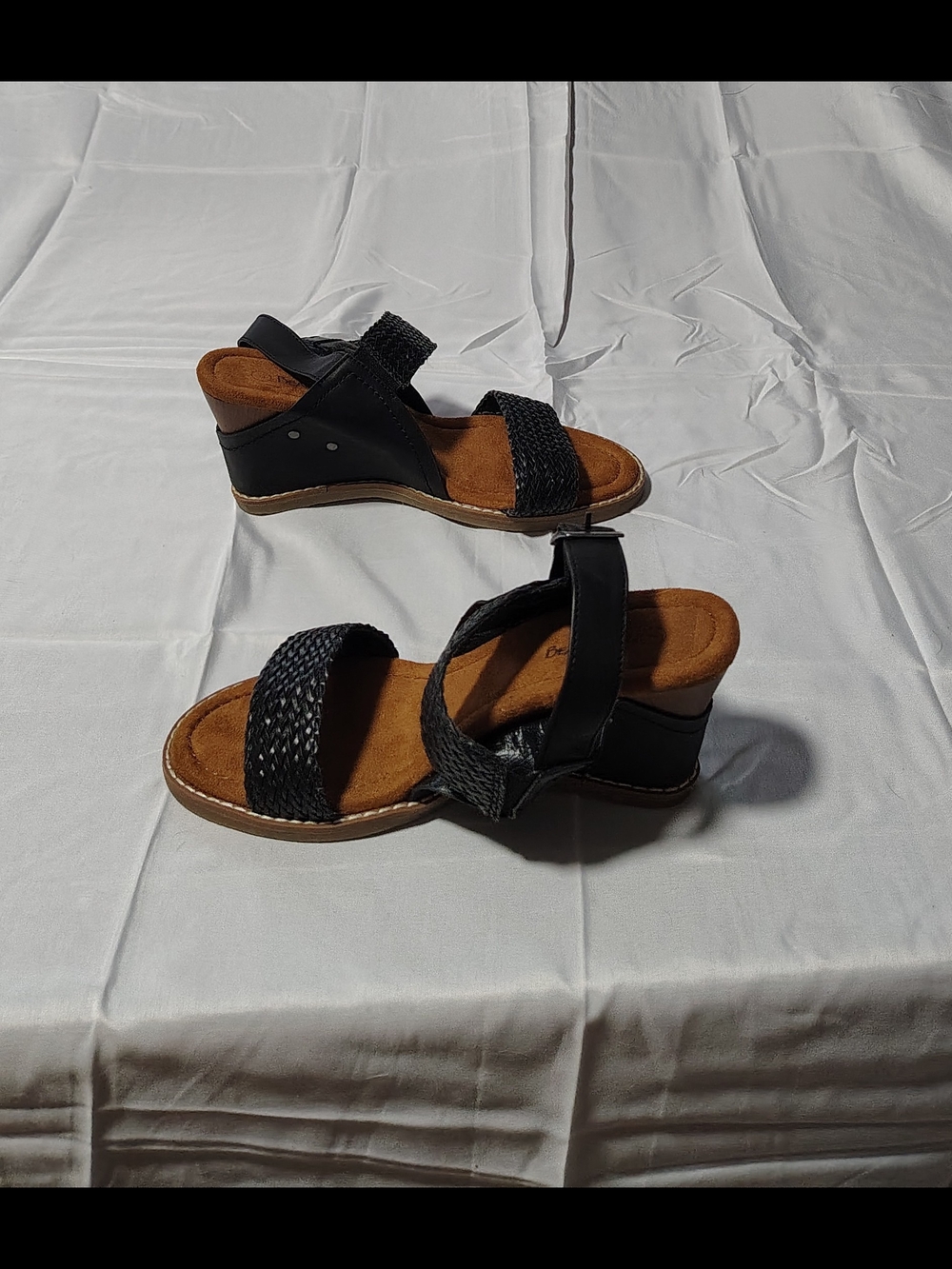 Ladies Size 7 Whimsygoth Strappy Stylish Braided Wedge Heel Sandals